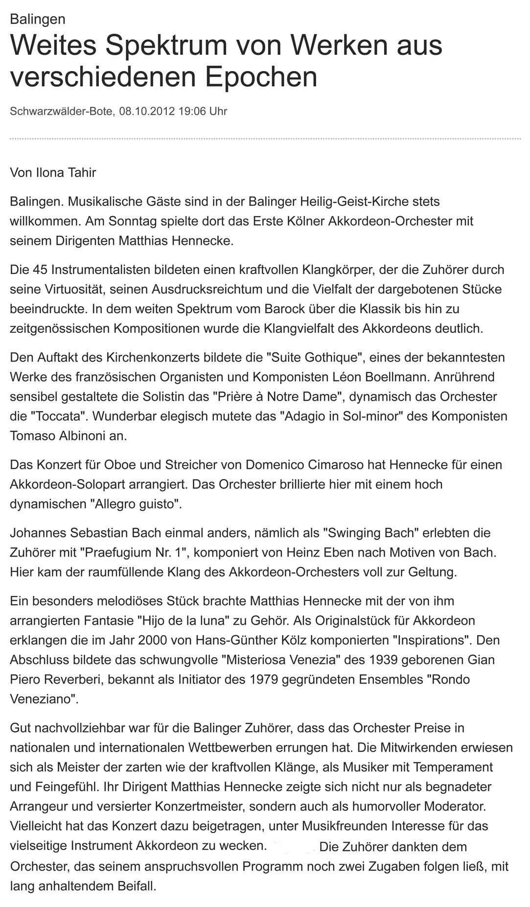 Kirchenkonzert